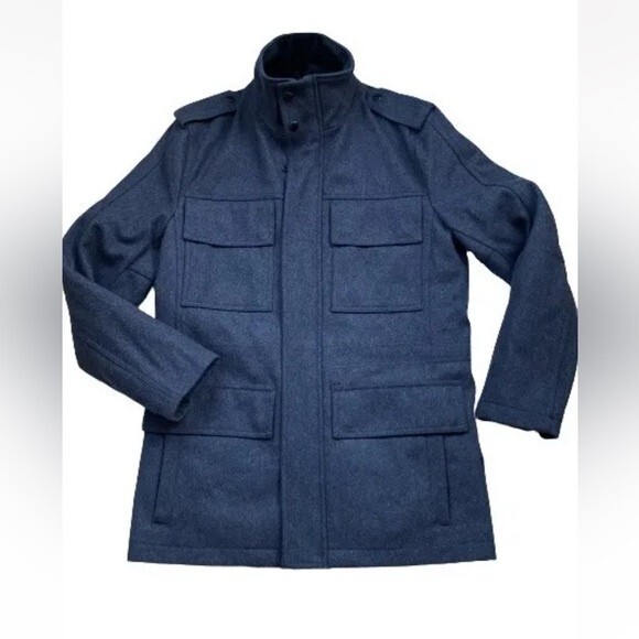 $225 NWT Marc N.Y  by Andrew Marc Men's Wool Jacket Winter Coat ,Zip Gray Parka - Picture 1 of 12